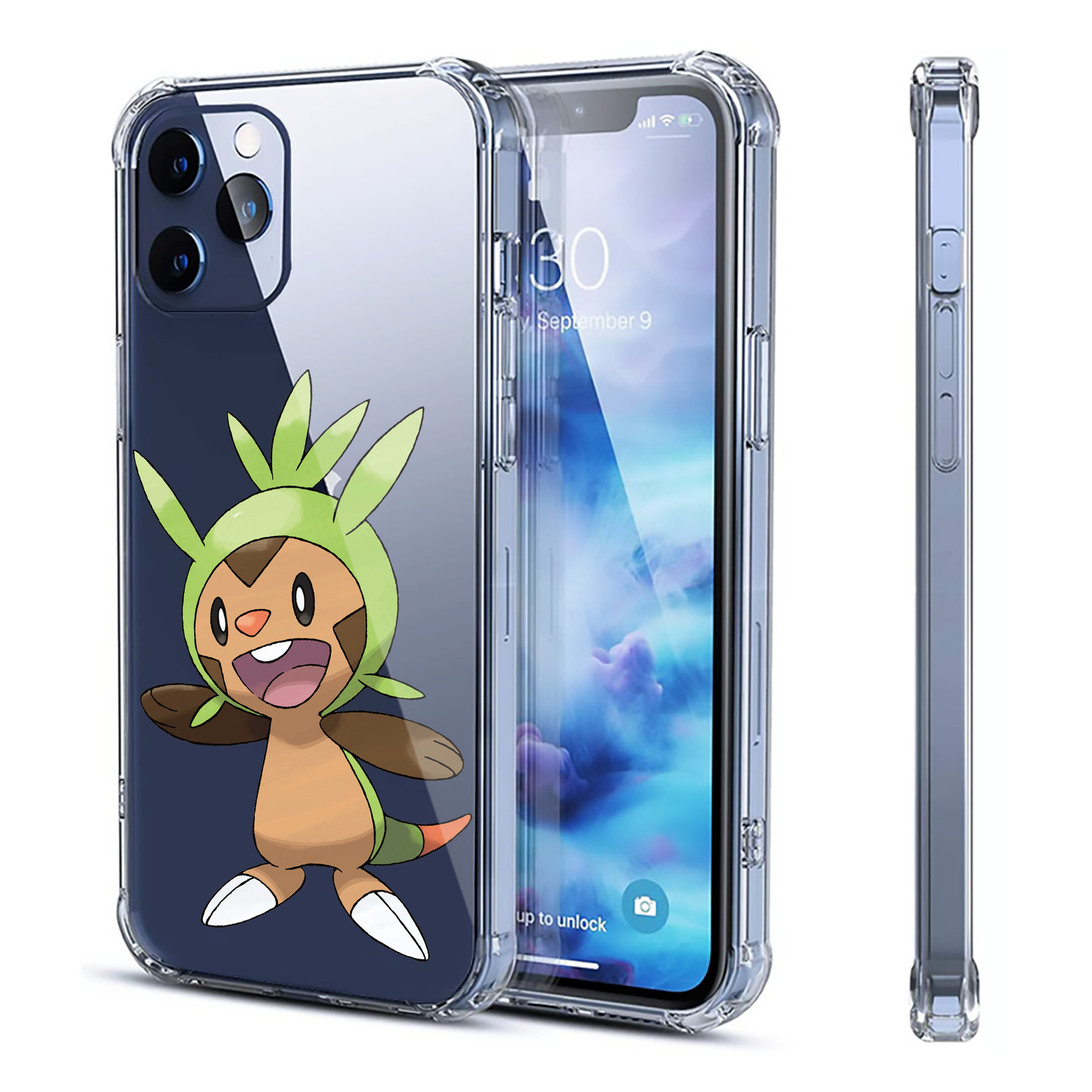 （画像用） ポケットモンスター Pokémon 【iPhone 12シリーズ対応】透明スマホケース（クリアソフトケース）